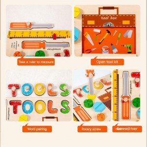 Деревянные учебные пособия Монтессори, игрушка-головоломка с занятой доской, детская игрушка-головоломка для раннего образования, познавательная многофункциональная головоломка, игрушка-головоломка, тренировка, подарок на день рождения