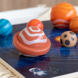 Wooden Solar System Planetary Model Toy Eight Major Galaxy Puzzle Cognitive Board Large Particle Building Blocks 3D Planetary Body – Early Education Puzzle Toy For Ages 3-6 Christmas Gift