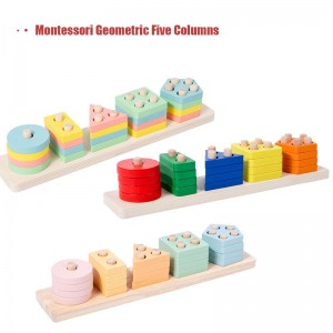 Montessori Wooden Sorting & Stacking Toys Cognitive Development Puzzles for Kids Engaging Color & Shape Sorting Game Safe Durable Design Perfect Unisex Gift for Boys and Girls