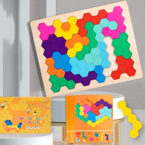 Montessori Educazione precoce Puzzle arcobaleno in legno Puzzle a nido d'ape Aritmetica mentale matematica Gioco da tavolo Pensiero logico Puzzle Giocattoli da tavolo per bambini Coordinazione occhio-mano Giocattoli di addestramento