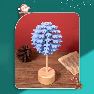 Nowa drewniana obrotowa zabawka dekompresyjna Lollipop – dwustronny wzór z motywem bożonarodzeniowym Puzzle z twarzą – zabawne dekoracje świąteczne Prezenty świąteczne