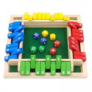 Wooden Digital Dice Game Toys Colored Eight Dices Children’s Early Education Puzzle Math Toys Party Interactive Leisure Wooden Products For Gatherings Parent Child Interactive Board Games