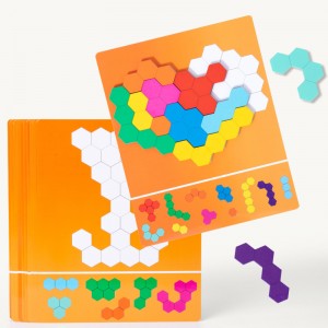 Montessori Educação Infantil Quebra-cabeça de arco-íris de madeira Quebra-cabeça de favo de mel Matemática Mental Aritmética Jogo de tabuleiro Quebra-cabeça de pensamento lógico Brinquedos de tabuleiro para crianças Brinquedos de treinamento de coordenação mão-olho