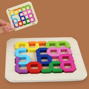 Teka-teki Pendidikan Dini Montessori Mainan Kayu Mainan Matematika Blok Digital Berwarna Pertempuran Dua Orang Permainan Papan Interaktif Orang Tua-anak Pelatihan Koordinasi Mata Tangan