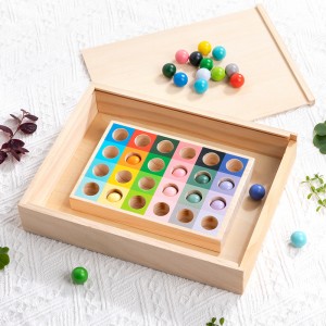Mainan Puzzle Pendidikan Dini Kayu Montessori Beberapa Warna Gradien Klasifikasi Warna Manik Cocok Permainan Warna Pengenalan Bentuk Mainan Koordinasi Mata Tangan Anak-anak Hadiah Natal Ulang Tahun