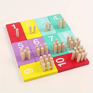 Juguete de matemáticas Montessori, nuevo juguete de palos de números de madera para niños, educación temprana de matemáticas, juguetes cognitivos de números y colores