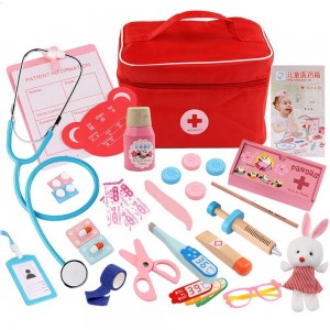 Zestaw do zabawy z zestawem lekarza Get Well – 25 elementów zabawkowych – Zestaw do odgrywania ról lekarza, Zestaw lekarza dla małych dzieci i dzieci w wieku powyżej 3 lat