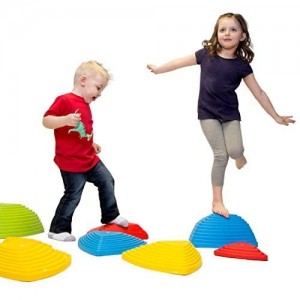 Monster 木制摇摆平衡板，35 英寸摇板天然木材，儿童幼儿开放式学习玩具，适合教室和办公室成人的瑜伽曲线板