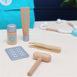 Kit de doctor pentru copii cu dinți Jucărie Kit de stomatolog pentru copii Set de doctor realist din lemn pentru copii Jocuri de simulare Jucării Montessori Set de joacă pentru doctor
