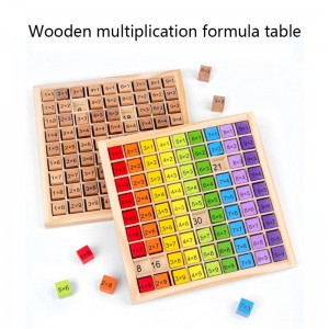 Jucării educaționale din lemn Montessori pentru copii Numărul de tablă 99 Tabel de înmulțire Matematică jucării educaționale montesorri