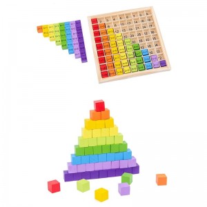 モンテッソーリ教育木製おもちゃ子供のためのボードの数 99 九九数学モンテッソーリ知育玩具