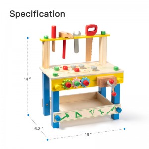 儿童木制工具套装 2 3 4 5 岁教育 STEM 玩具 幼儿蒙特梭利玩具 2 岁建筑学前学习活动 适合 2-4 岁 1-3 岁男孩女孩的礼物