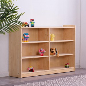 Wood Bookshelf Furniture para sa mga Bata – Natural, Regalo para sa Edad 3+