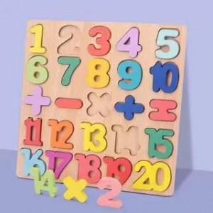 Wooden Alphabet Puzzle – ABC Letters Sorting Board Blocks Montessori Matching Game Jigsaw Educational Early Learning Toy Gift for Preschool Year Old Kids