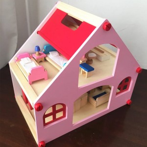 Casa delle bambole di bellezza pluripremiata, villa da gioco in legno con accessori per bambini dai 3 anni in su
