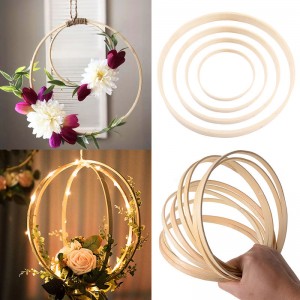 Wooden Frame Hoop Circle Embroidery Hoop Tool Bamboo Circle For Cross Stitch Hand DIY Art Craft