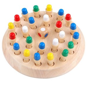 Деревянная игра в шахматы со спичками на память, шахматы на цветную память, настольная игра с забавными кубиками, игра в шахматы с палочками на память, игрушка для взаимодействия родителей и детей, головоломка для мальчиков и девочек от 3 лет и старше