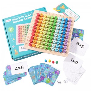 Tabla de multiplicare Montessori din lemn Jucării de învățare Montessori Preșcolar Jucării pentru dezvoltare și educație a tastaturii matematice potrivite pentru copiii cu vârsta peste 4 ani