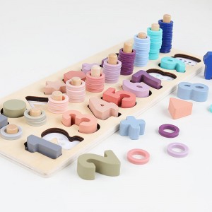 Drewniane puzzle z liczbami do zajęć dla małych dzieci – Zabawki Montessori dla małych dzieci Sortowanie kształtów Gra z liczeniem dla dzieci w wieku 3 4 5 lat Dzieci – Przedszkola Zabawki matematyczne dla małych dzieci