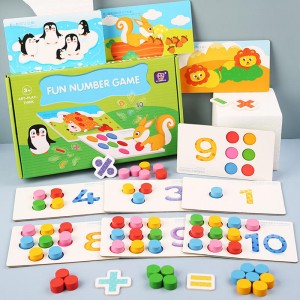 Tableau de comptage |Mathématiques et chiffres Montessori pour les enfants |Matériel de manipulation mathématique en bois