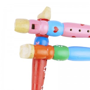 Wooden Recorders for Toddlers, Colorful Piccolo Flute for Kids,Learning Rhythm Musical Instrument, Baby Early Education Music Sound Toys for Autism or Preschool Child 