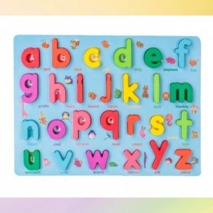 Puzzle in legno con alfabeto, forme e numeri per bambini dai 3 ai 6 anni, giocattoli educativi prescolastici Montessori per ragazzi e ragazze