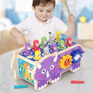 Деревянная игрушка с молотком для детей от 12 месяцев, игрушки Монтессори для детей от 1 года и старше, игрушки для раннего развития, подарки для малышей 1-2 лет