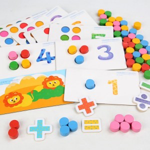 Zähltafel |Montessori Mathematik und Zahlen für Kinder |Mathe-Manipulationsmaterialien aus Holz