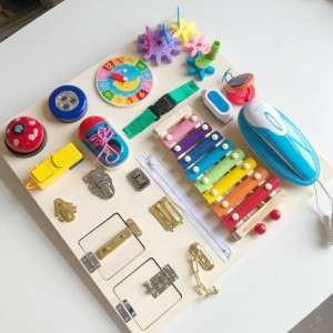 Tabla ocupada Montessori para juguetes de 1, 2, 3 y 4 años, tabla ocupada para aprender a vestirse para niños pequeños, juguetes para aprender a vestir, tabla ocupada 20 en 1