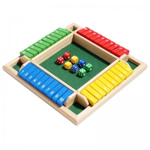 Wooden Digital Dice Game Toys Colored Eight Dices Children’s Early Education Puzzle Math Toys Party Interactive Leisure Wooden Products For Gatherings Parent Child Interactive Board Games