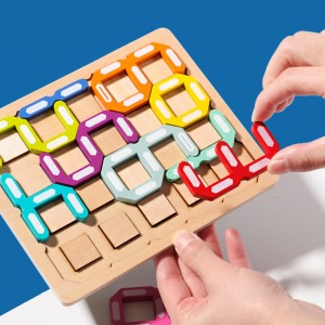 Wooden Number Maze Puzzle Toy Brain Burning Number Early Education Enlightenment Cognitive Mathematics Toy Focus Training Hand Eye Coordination Teaching Tool Christmas Gift