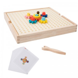 مجموعة ألعاب بناء المكعبات الخشبية للأطفال ألعاب البناء التعليمية، مكعبات بناء هندسية إبداعية، مجموعة ألعاب بناء ألعاب للأولاد والبنات