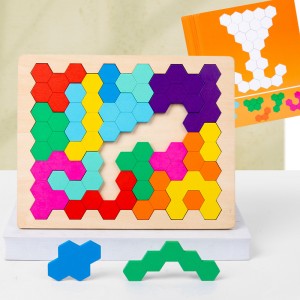 モンテッソーリ 早期教育 木製レインボーパズル ハニカムパズル 数学暗算ボードゲーム 論理的思考パズル 子供用ボードおもちゃ 手と目のコーディネーショントレーニングおもちゃ